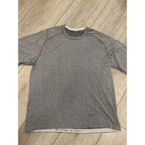 Lululemon Mens Time To Get Dirty Get Outside Get Sweaty Long Sleeve Grey 2XL XXL